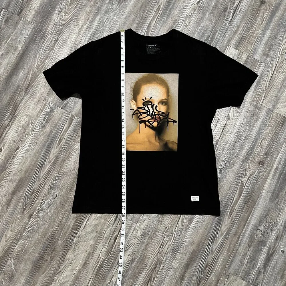 RARE Akomplice 3rd Eye Open Black Shirt L - Picture 8 of 8